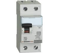 BTICINO GA8813A25 - BTDIN45 - DISJONCTEUR MAGNETOTERMIQUE DIFFERENTIEL A 1P+N 2