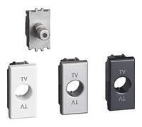 BTicino H4202F Axolute Prise SAT Coaxial Type F, 1 m