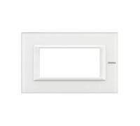 Bticino ha4804vbb Axolute Plaque 4p Verre Blanc