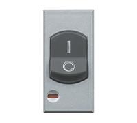 BTicino hc4301/Disjoncteur Bipolaire 10 axolute avec Polo protégé 10 A 230 V, Coupure de Courant 3000 A 230 VAC, Argent