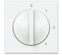 BTicino HD4016 Sélecteur Commutateur Rotatif 1 Voie 4 Positions pour Ventilation, 2 Modules Axolute, Blanc