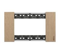Bticino KA4804LM Living Now Plaque 4 modules Chêne 147,5 x 86 x 20 mm