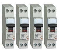 Bticino Kit de 4 interrupteurs magnéto-thermique 10 A