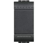 BTicino L4003A Interrupteur ou Va-et-vient à Bascule Livinglight, 1 Module, Anthracite, Lot de 10