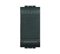 BTicino L4005A Poussoir à Bascule Livinglight Contact NO, 10A, 250V, 1 Module, Anthracite, Lot de 10