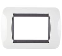 Bticino L4803PB Livinglight Plaque interrupteur, 3 m, blanc