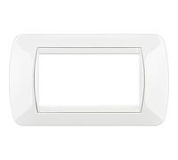 BTicino L4804BI Living Int Plaque 4P Blanc