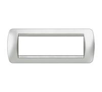 Bticino l4807te Living Light Plaque technologique, 7 Modules, Argent