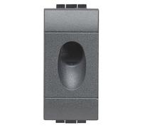 BTicino L4953 Sortie de Câble Livinglight, 1 Module, Anthracite