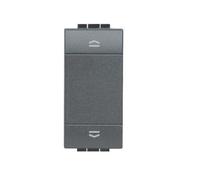 Bticino Livinglight interrupteur double bouton anthracite - L4027N