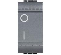 BTICINO LIVINGLIGHT L4002N CIVIL SERIES SWITCH, 2 POLES, 16A, 1 MODULE COULEUR A
