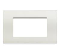 Bticino Plaque LivingLight LNA4804BI 4 modules, multicolore, blanc