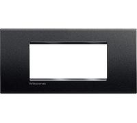 BTicino Livingloght Assiette de 3 Modules, Forme Rectangulaire, 1 Pièce, Anthracite