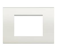 BTicino Livingloght Assiette de 3 modules, forme rectangulaire, blanche, 1 pièce