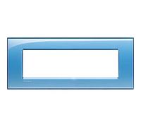 Bticino LL-PLACA 7M AZUL DEEP Bleu Ciel 7 modules Plaque murale