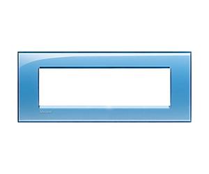 Bticino LL-PLACA 7M AZUL DEEP Bleu Ciel 7 modules Plaque murale