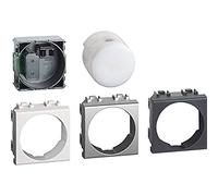 BTicino LN4380N Lampe Autonome Débrochable Livinglight, 230V, Extraction de la Lampe par Pression, 2 Modules