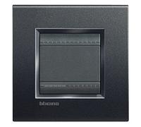 BTicino LNA4802AR Plaque Livinglight Neutre, 2 Modules, Anthracite