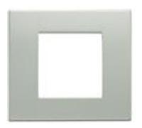 BTICINO LNA4802BI Plaque lumineuse carrée 2 modules - blanc Neutre G