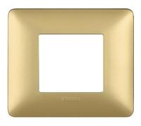 BTICINO MATIX Plaque Or 2 MODULES Or AM4802MGL*