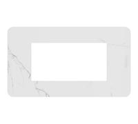 BTICINO MatixGO Plaque matérielle technopolymère Carrara JA4804EM Plaque MatixGO 4 modules