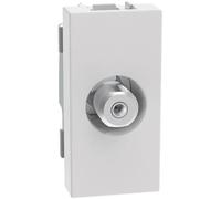 BTICINO MatixGO Prise TV 1 module Blanc JW4202F Connecteur coaxial TV type F, impédance 75 ohms, fixation à vis