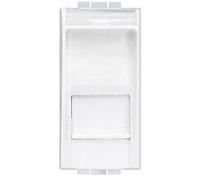 BTicino N4279C6S Prise RJ45 Livinglight, Catégorie6 STP, Blanc