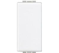 BTicino N4950 Obturateur Simple Livinglight, 1 Module, Blanc
