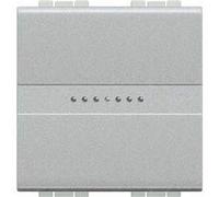 BTicino NT4053M2AN Interrupteur ou Va et Vient Livinglight, 2 Module, 16AX, 250V, Tech