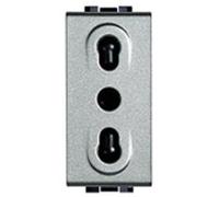 Bticino Prise bivalente NT4180 2P+T 10/16A Light T
