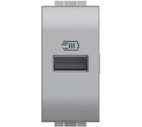Bticino NT4191A Chargeur USB avec entrée Type A, à Installer dans la Plaque Livinglight, pour recharger Les appareils électroniques jusqu'à 15 W, 1 Module, Tech
