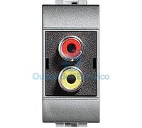BTICINO NT4269R LIGHT TECH - Module Double RCA