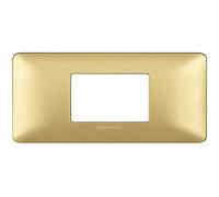 Bticino Plaque murale 2 modules, Or, Centrati Gold