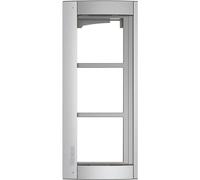 BTICINO poste de porte à cadre 3f UP gr alu 138x327x15mm