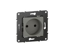 BTicino - Prise de courant sans terre Altège 16A avec connexion à bornes automatiques - finition Nuage