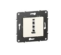 BTicino - Prise téléphone 8 contacts en T Altège - finition Neige