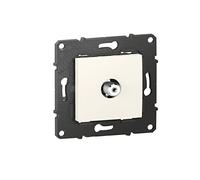 BTicino - Prise télévision simple type F à visser Altège - finition Neige