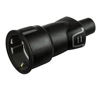 BTICINO s2019ge Prise Volant en Caoutchouc Bimateria, 2p + t Standard Allemand et français, 16 A, Noir