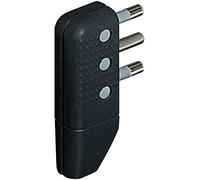bticino S2468TGE adaptateur prise d'alimentation anthracite - Adaptateurs prises d'alimentation (250 V, 16 A, anthracite, Mâle, CEI 23-50)