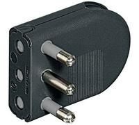 bticino S2496tge Volant Prise 2P + T 16 A, Peu encombrant réglable Sortie de câble sur 3 Positions, Anthracite, Noir, S2496TGE