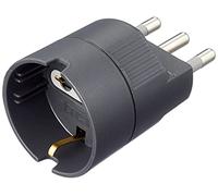 bticino S3624G adaptateur prise d'alimentation Anthracite - Adaptateurs prises d'alimentation (250 V, 16 A, Anthracite, Male connector / Female connector)