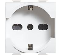Bticino SAM5440/16F Matix Prise Bipasso, Standard Allemand, Blanc