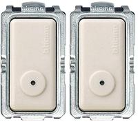 Bticino Serie s5005f-1 module il existe une touche magique 10 d'éclairage Ivoire (Lot de 2)