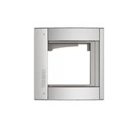Legrand - Cadre et support modulaire Allmetal 350211 - 1 module - Argenté