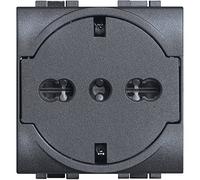BTICINO sl4140 V16ff LivingLight Flat Living prise standard allemand/italien, anthracite