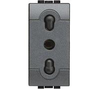 Bticino sl4180 zweipolige Prise de Courant, Anthracite