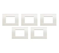 BTicino Slna4083Biff Plaque Livinglight Blanc mat 5 pièces