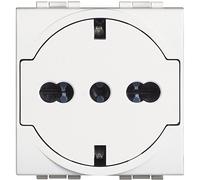 BTICINO sn4140 V16ff LivingLight Flat Light Prise standard allemand/italien, blanc