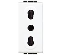 BTicino SN4180F Prise bipasse, blanc, 1 pièce