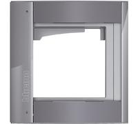 BTICINO station de porte cadre 1f UP anth alu 138x144x15mm